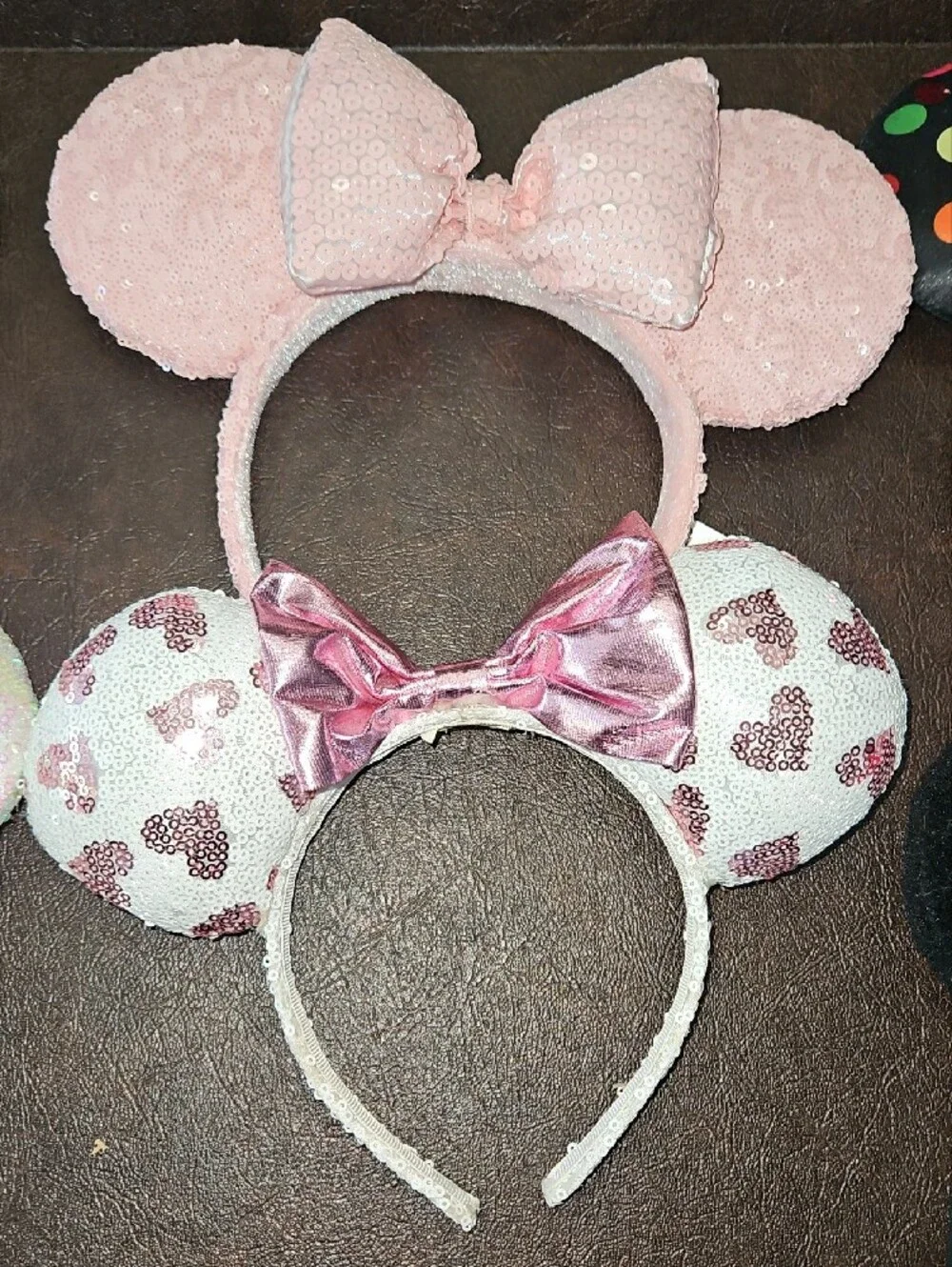 6 Disney Minnie Ears  Headbands - Black, Pink, Red, White, Multi